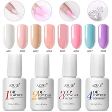 Лазурная красота, 12 шт./партия, бежевая пудра для напыления ногтей, набор градиентных цветов, пудра для погружения ногтей, декоративная основа, верхний гель-активатор