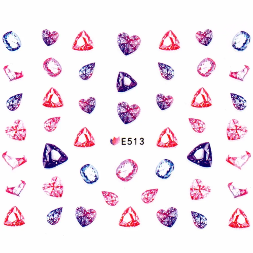 

COSCELIA 1 sheet Gold/Silver Heart Glitter Decorations For Nails 3D Nail Stickers Nail Art Sticker Decal Manicure Accessories