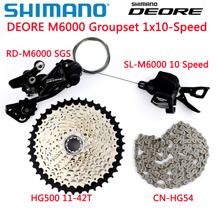 SHIMANO DEORE M6000 Groupset MTB Mountain Bike 1x10-Speed 10S derailleur kit