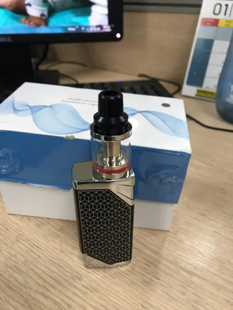 2019 HUIMOKE LEXINTONG Newest Vape Box Mod Kit E-cigarette Mod 80w Mods Vape 0.35ohm Coil 2.8ml Tank Vapor Vapeador E Cig
