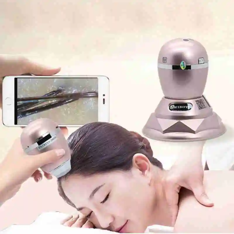 800x 3MP Wireless WIFI Skin Scalp Detector Digital Microscope with 6LED for Hair Follicle Tester Beauty Salon Care Facial Test 800x 3MP Wireless WIFI Skin Scalp Detector Digital Microscope with 6LED for Hair Follicle Tester Beauty Salon Care Facial Test