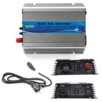 

500W Grid Tie Inverter MPPT Function 22-60VDC Input To 110V or 230VAC Pure Sine Wave Inverter 500W Solar Power Inverter