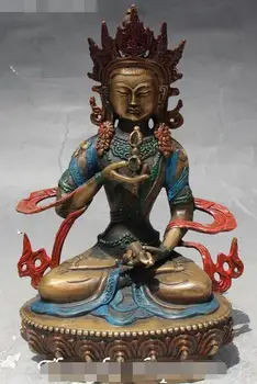 

Tibet Buddhism Bronze Painting Vajradhara Vajrabhairava Goddess Buddha Statue