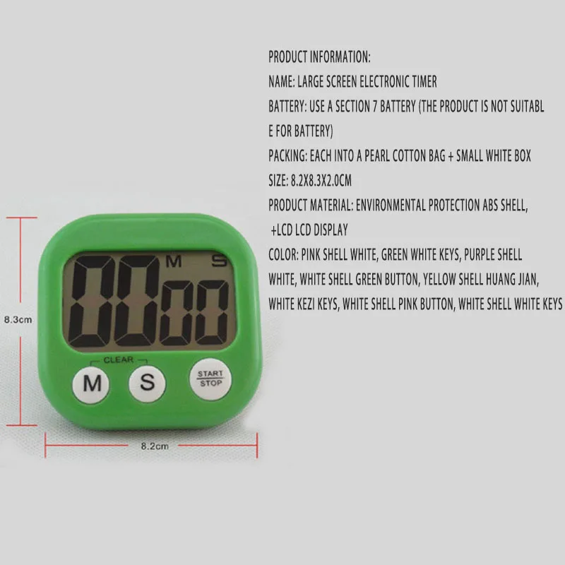 Домашняя Прямая электронный таймер домашний мини-Будильник большой экран кухонный таймер Секундомер Таймер Будильник