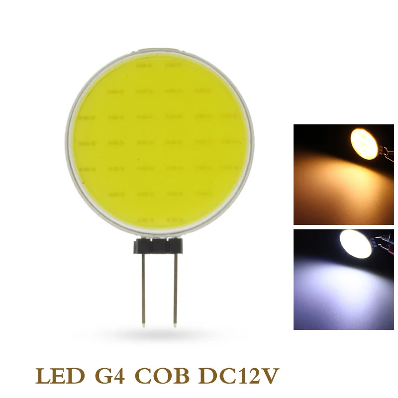 

5X Lowest Price G4 COB DC12V 7W Pure Warm White LED 30 Chips Replace Halogen Lamp Spot Light Bulb