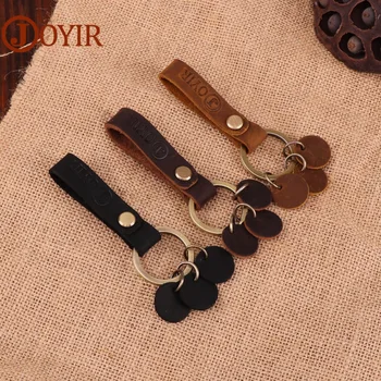 

JOYIR Fashion Key Holder Genuine Leather Key Chain Multifunctional Tool Small Key Ring Man Women Key Holder Gift K036