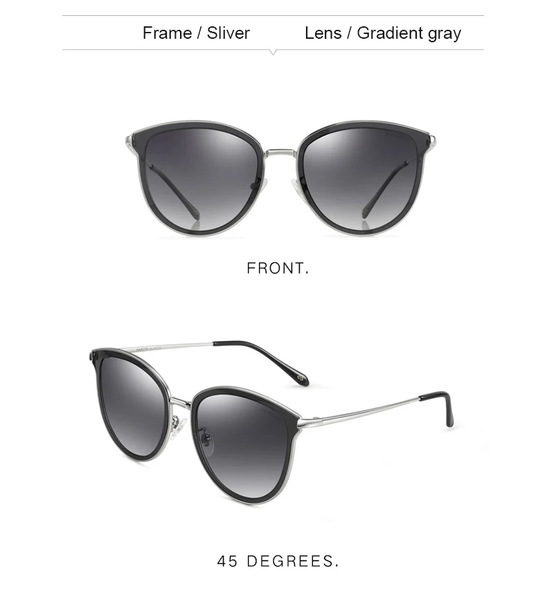 PARZIN новые женские модные поляризованные солнцезащитные очки металлическая большая оправа Ретро тренд вождения солнцезащитные очки