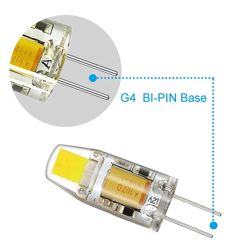Mni G4 Светодиодный светильник 2 Вт/3 Вт/6 Вт 12 в теплый/холодный белый COB лампа 360 Угол луча люстра светильник заменить 20 Вт 30 Вт 40 Вт галогенная лампа