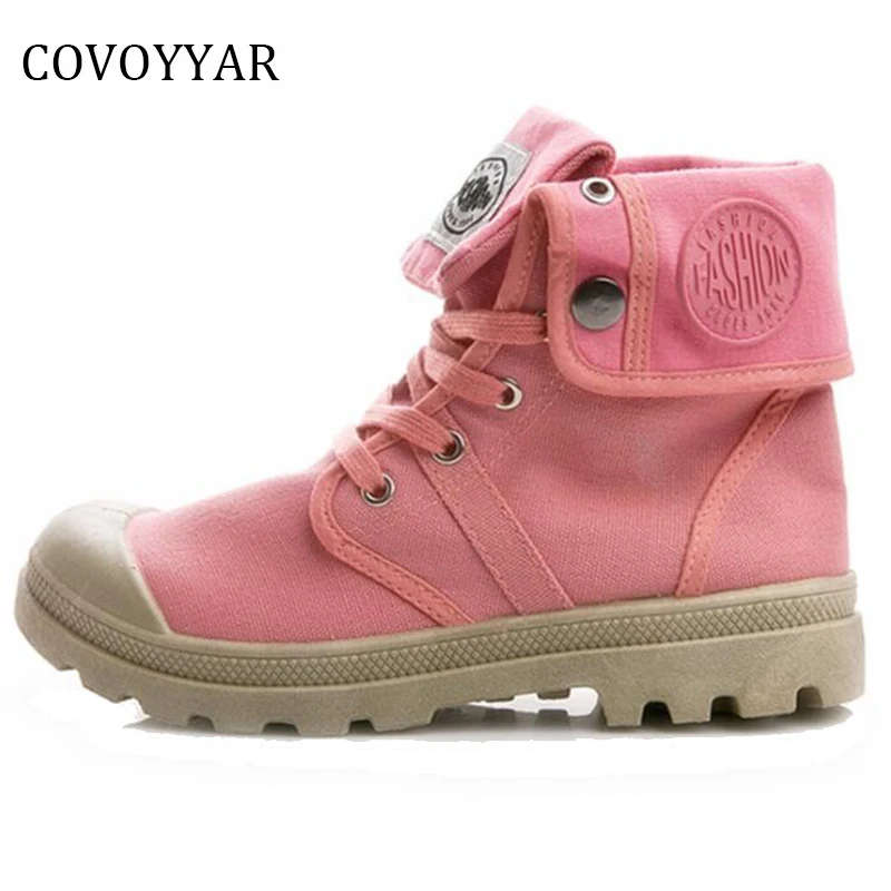 

COVOYYAR 2019 Women Combat Boots Spring Autumn Platform Military Martin Boots High Top Lace Up Women Sneakers WBS752