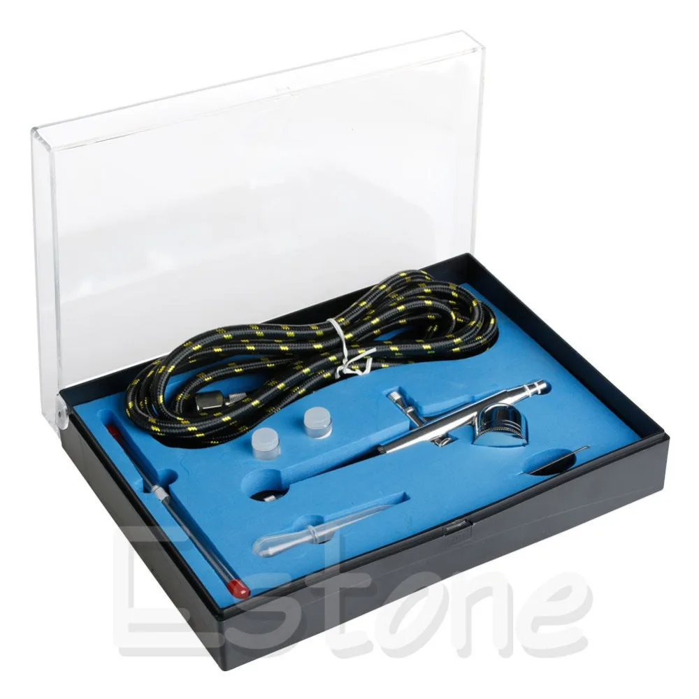 

T130K 0.2/0.3/0.5mm 7cc Dual Action Gravity Airbrush Spray Gun Craft Air Brush