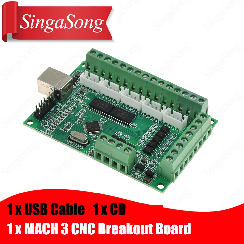 5 Axis MACH3 CNC Breakout Board Card 1000KHz USB машина для гравировки карт управления