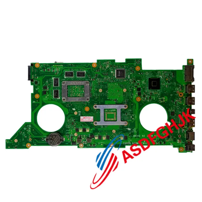  N750JK Motherboard for ASUS N750J N750JV GT850M W/ i7-4710HQ REV 3.0 Mainboard fully tested