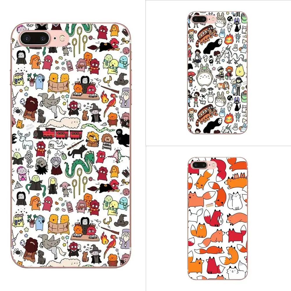 Милый маленький зверь Мопс Doodle верхний для samsung Galaxy Note 5 8 9 S3 S4 S5 S6 S7 S8 S9 S10 mini Edge рlus