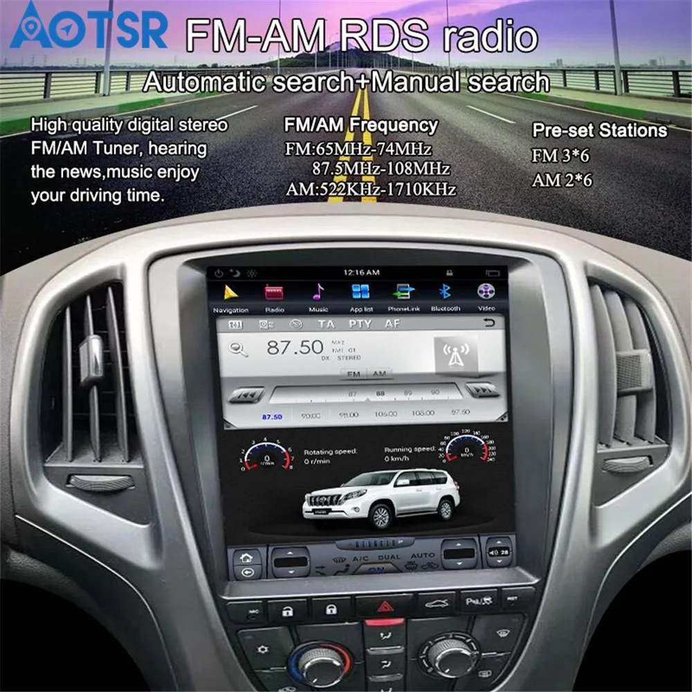 

Tesla style Android 8.1 Car no DVD player GPS navigation Stereo For OPEL Vauxhall Holden Astra J 2010-2013 multimedia auto unit