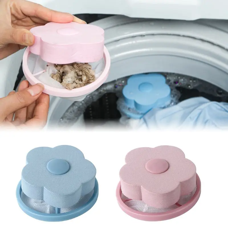 

2pcs Hair Removal Catcher Filter Collector Bag Dust Cleaning Ball Washing Machine Laundry Pouch Lint Device