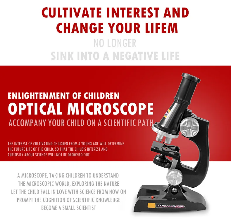 Детский набор биомикроскопов, подарок на день рождения для студентов, 100x200x450