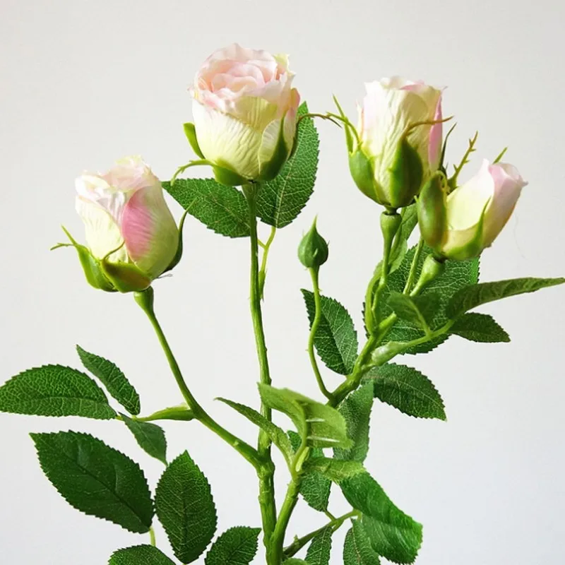 4Heads Artificial rose branch silk+plastic flores Simulation rose flowers for home hotel wedding decoration rose