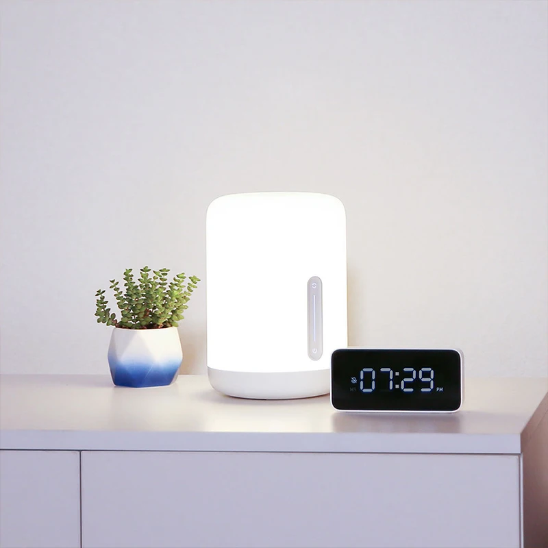 Прикроватная лампа Xiaomi Mijia 2 часы Xiaoai умный светодиодный ночник для спальни
