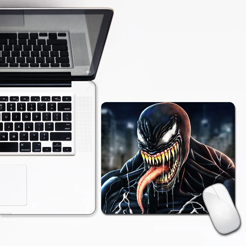 30x25 см игровой коврик для мыши Venom с запирающимся краем, маленький размер для офиса, ноутбука, коврик для мыши, скоростной коврик для мыши