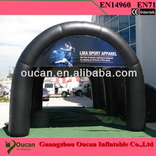 10X4X5Mwhite and sliver oxford cloth inflatable stage tent , inflatable party tents for events+free shipping