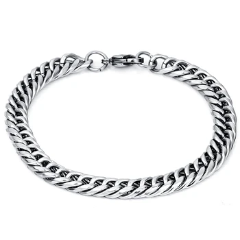 

316L Stainless Steel Mens Bracelets bangles Classic 8MM Link Chain Jewelry Bracelets For Man