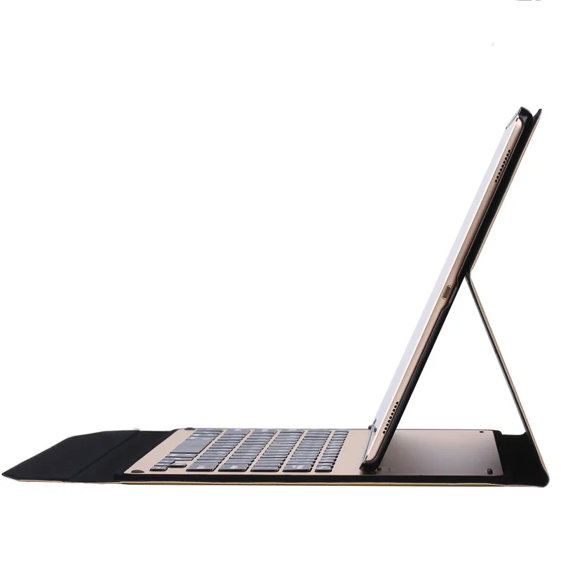 

New 2017 For iPad 5 / 6 / Air / Air 2 / Pro 9.7 Tablet Ultra thin aluminum alloy Wireless Bluetooth Keyboard Case Cover
