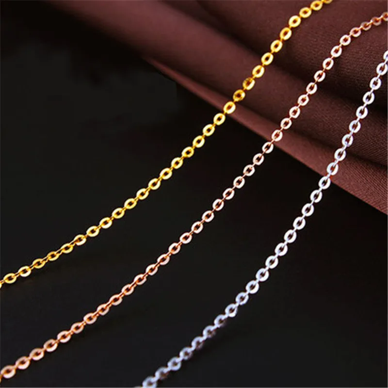 Martick 316L Нержавеющая сталь золотого цвета розового золота разноцветные на цепочке цепи Цепочки и ожерелья для Для женщин P54