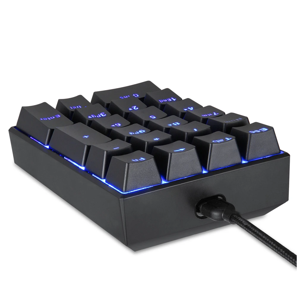 AVATTO Механическая Blackit USB Проводная цифровая клавиатура с 21 клавишей Расширенная