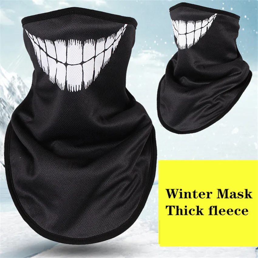 Winter Fleece Ski Scarf Cycling Snowboard Equipment Bandana Headwear 3D Mask Neck Triangle Bicycle Thicken Warm Women Men Bibs - Цвет: NO.1