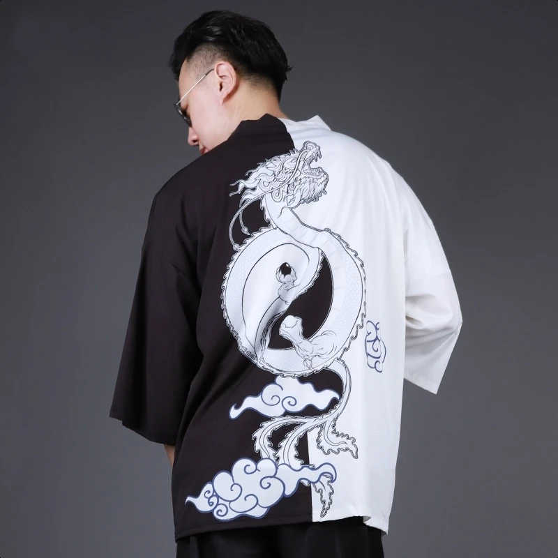 

Yukata haori men Japanese kimono cardigan men samurai costume clothing kimono jacket mens kimono shirt yukata haori FF001B