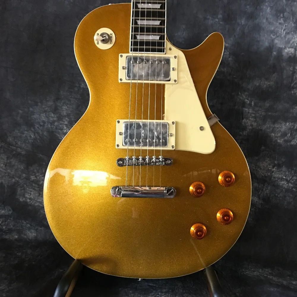 

2019 wholesale and retail new rosewood gold top electric guitar high quality free shipping