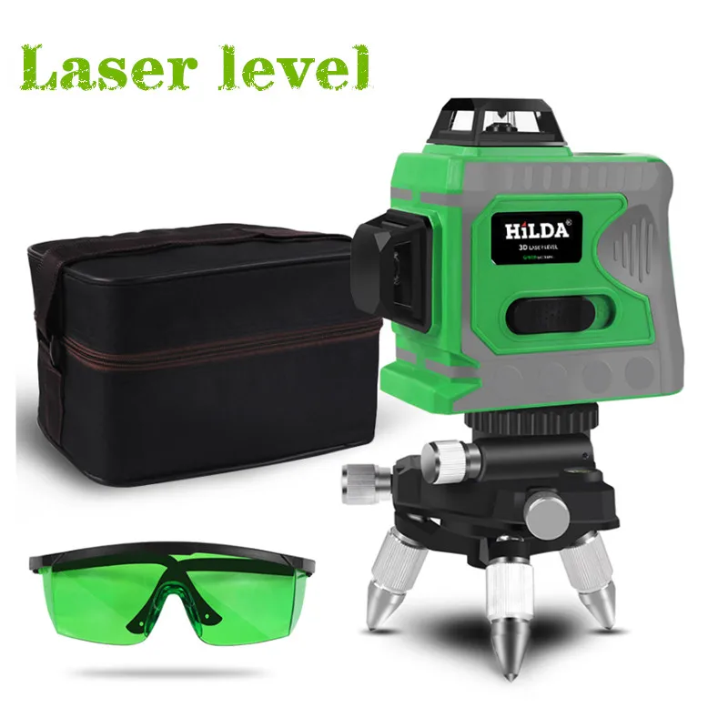 

Green Laser Beam Line12 Lines 3D Level Self-Leveling 360 Horizontal And Vertical Cross Super Powerful