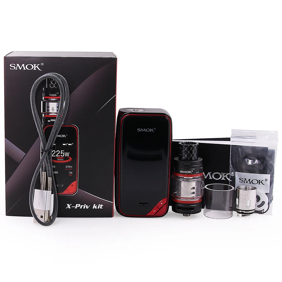 SMOK X-PRIV набор электронных сигарет 225 Вт X PRIV Box Mod с TFV12 Prince Tank 8 мл испаритель VAPE SMOK XPRIV Kit