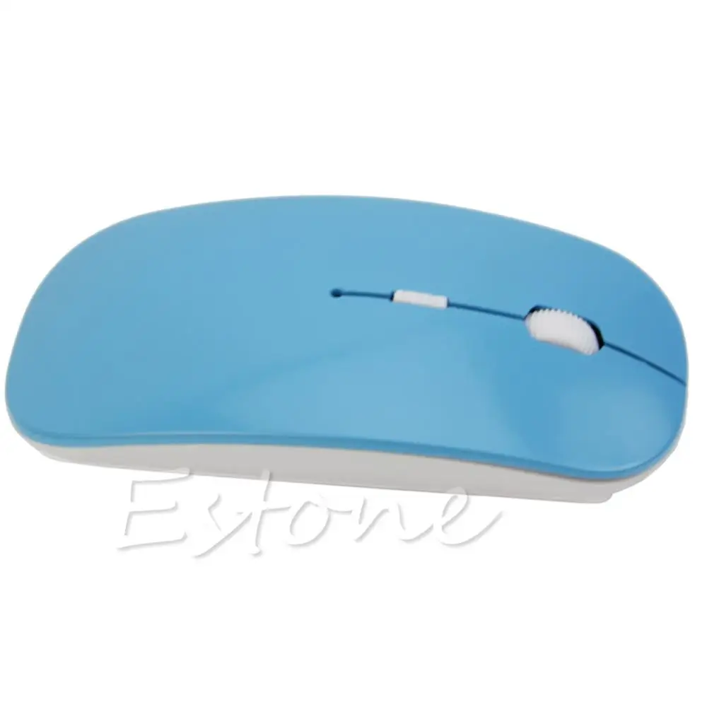 Высокое качество 2,4 ГГц Беспроводная мышь USB оптическая прокрутка мыши для планшета ноутбука компьютер лучший 4 цвета выбор - Цвет: Blue
