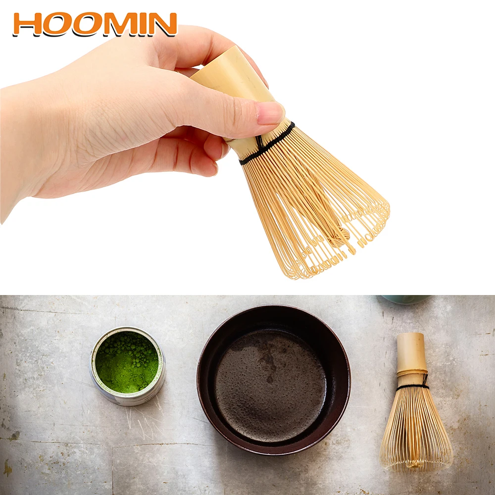 

HOOMIN Tea Tool Tea Brush 100 Matcha Green Tea Powder Whisk Kitchen Accessories Japanese Ceremony Bamboo Chasen