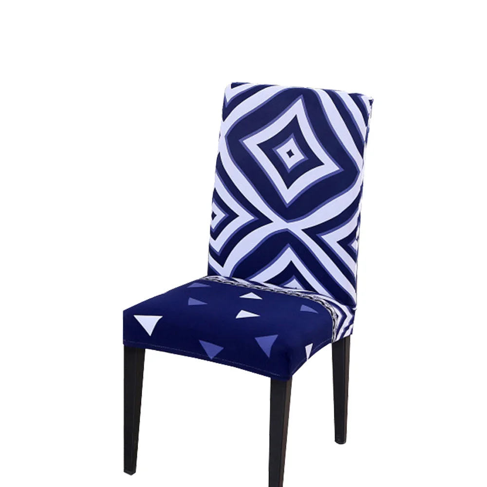 Чехлы на стулья с цветочным принтом, растягивающиеся эластичные универсальные Сменные чехлы на стулья из спандекса для кухни, дома, банкета, офиса - Цвет: 10