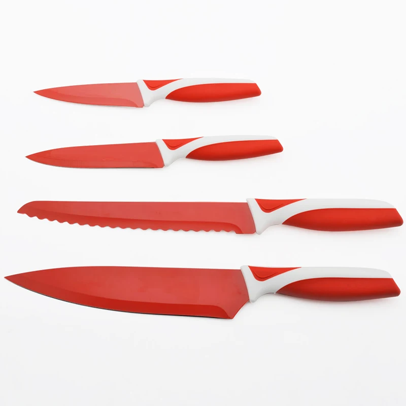 UPSPIRIT, кухонные ножи из нержавеющей стали, 4, 4,5, 8 дюймов, нож шеф-повара для хлеба, многофункциональный нож для очистки овощей, ножи для фруктов, комплект японских ножей