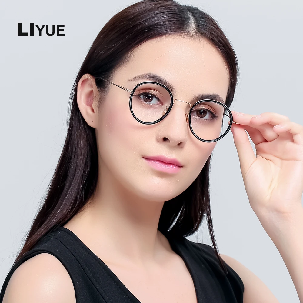 Small Round Nerd Glasses Unisex Round Tr90 Glasses Frame Optical Women 