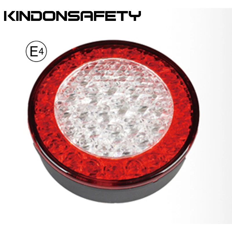 Universal Chrome LED Round Warning Indicator Car dash light 12v Lamp x 4 Pack
