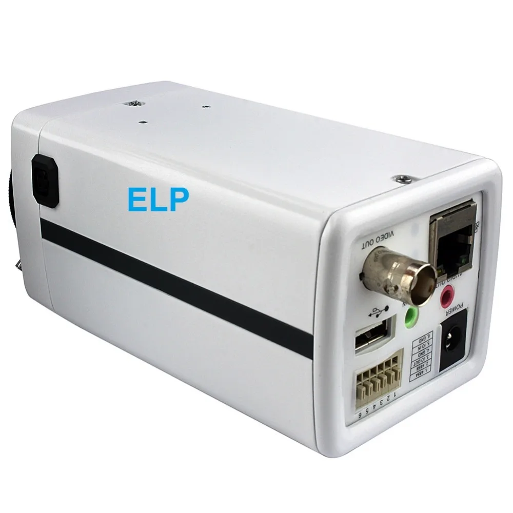 2MegapixelHI3516C+IMX222 4-9mm auto iris lens box ip camera with alarm output and input