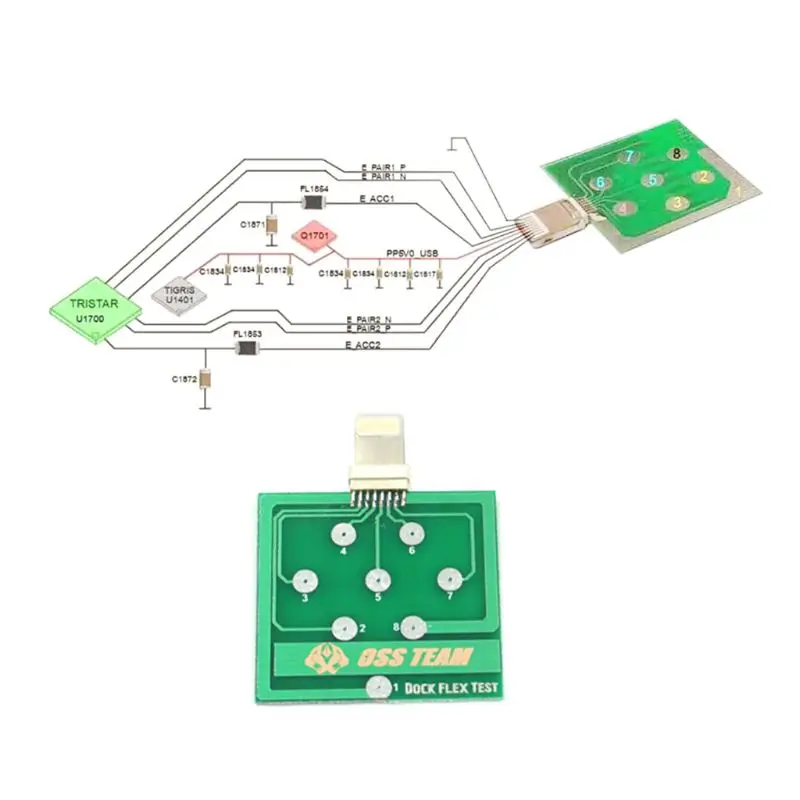 

Professional Mobile Phone Battery Power Charging Dock Flex Test Repair Tool For Micro iPhone Android Phone U2 Battery Dock Plug