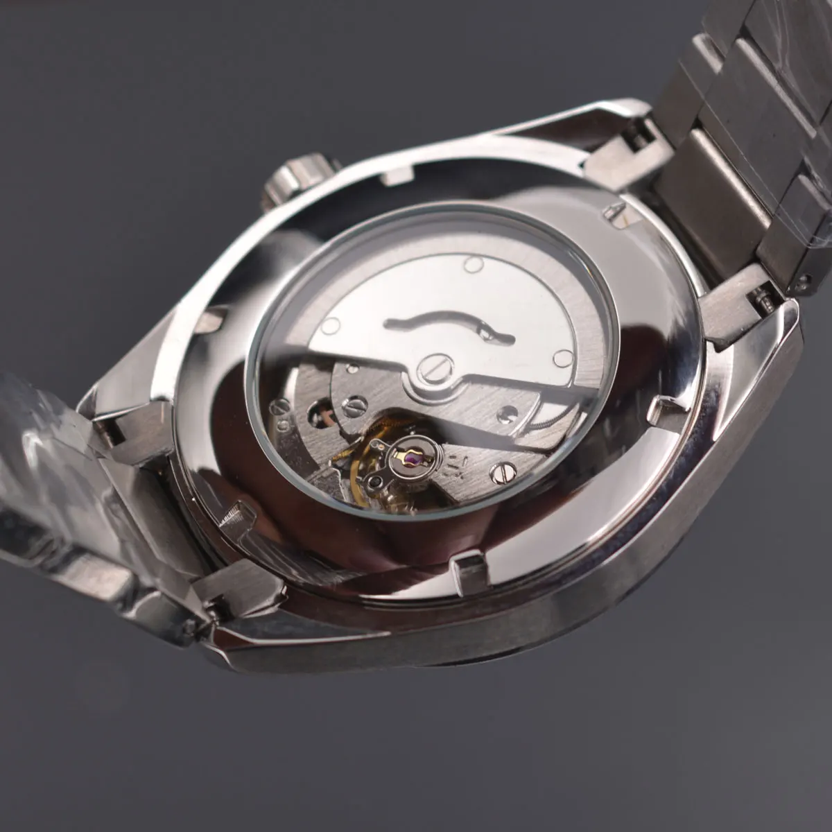 41 мм Corgeut сапфировое стекло светящиеся механические Автоматические Мужские часы синий циферблат нержавеющая сталь браслет часы