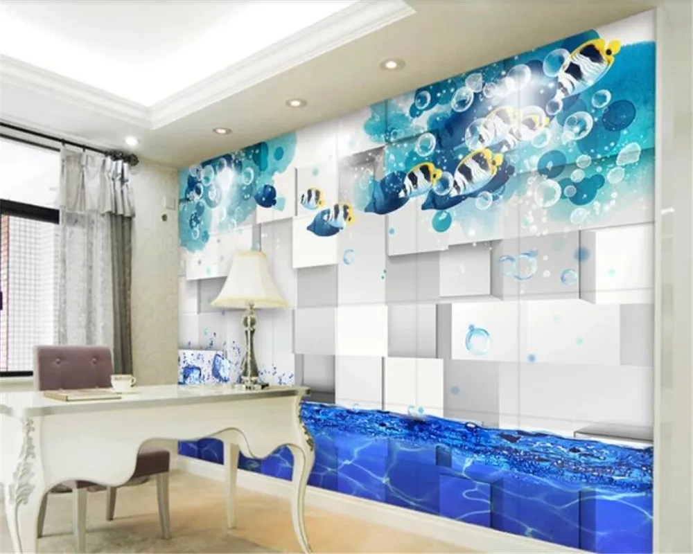 Beibehang Home Interiorwallpaper Family Decoration Tropical Fish Beibehang Home Interiorwallpaper Family Decoration Tropical Fish