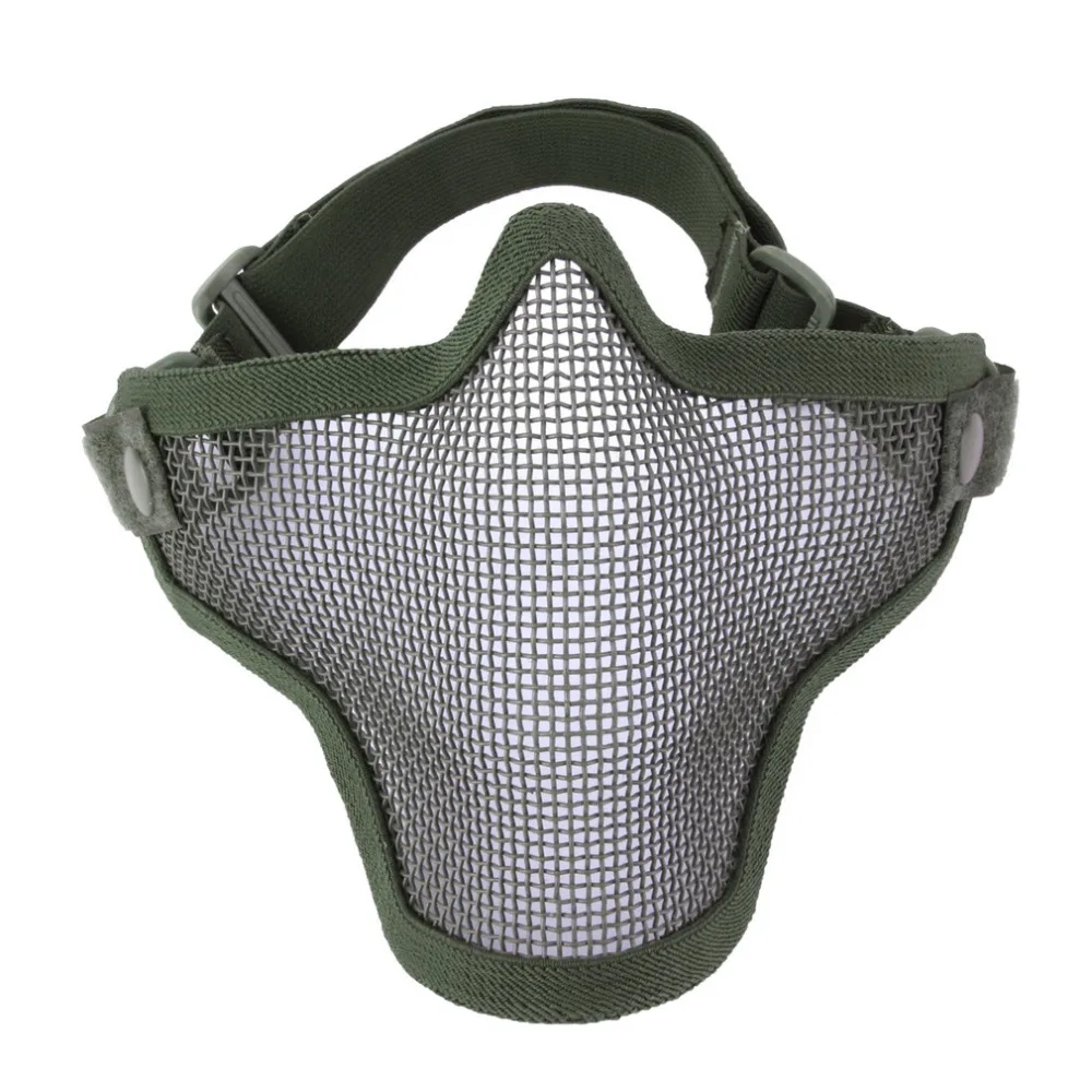 

Half Lower Face Metal Steel Net Mesh Hunting Tactical Protective Airsoft Mask Gofuly
