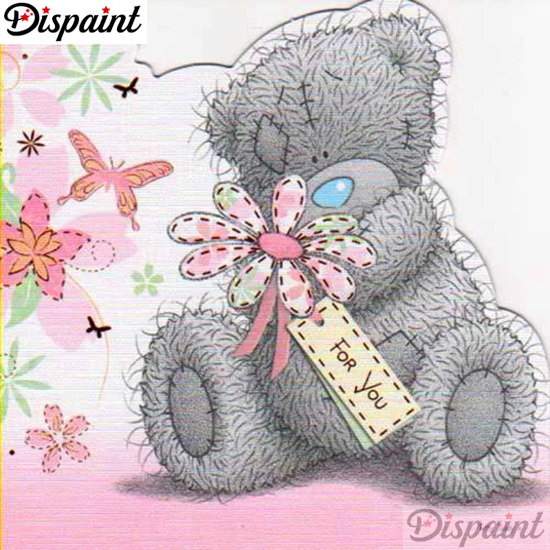 

Dispaint Full Square/Round Drill 5D DIY Diamond Painting "Cartoon bear" Embroidery Cross Stitch 3D Home Decor Gift A10200