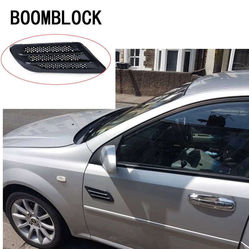 BOOMBLOCK Автомобильная боковая крышка из углеродного волокна декоративная наклейка