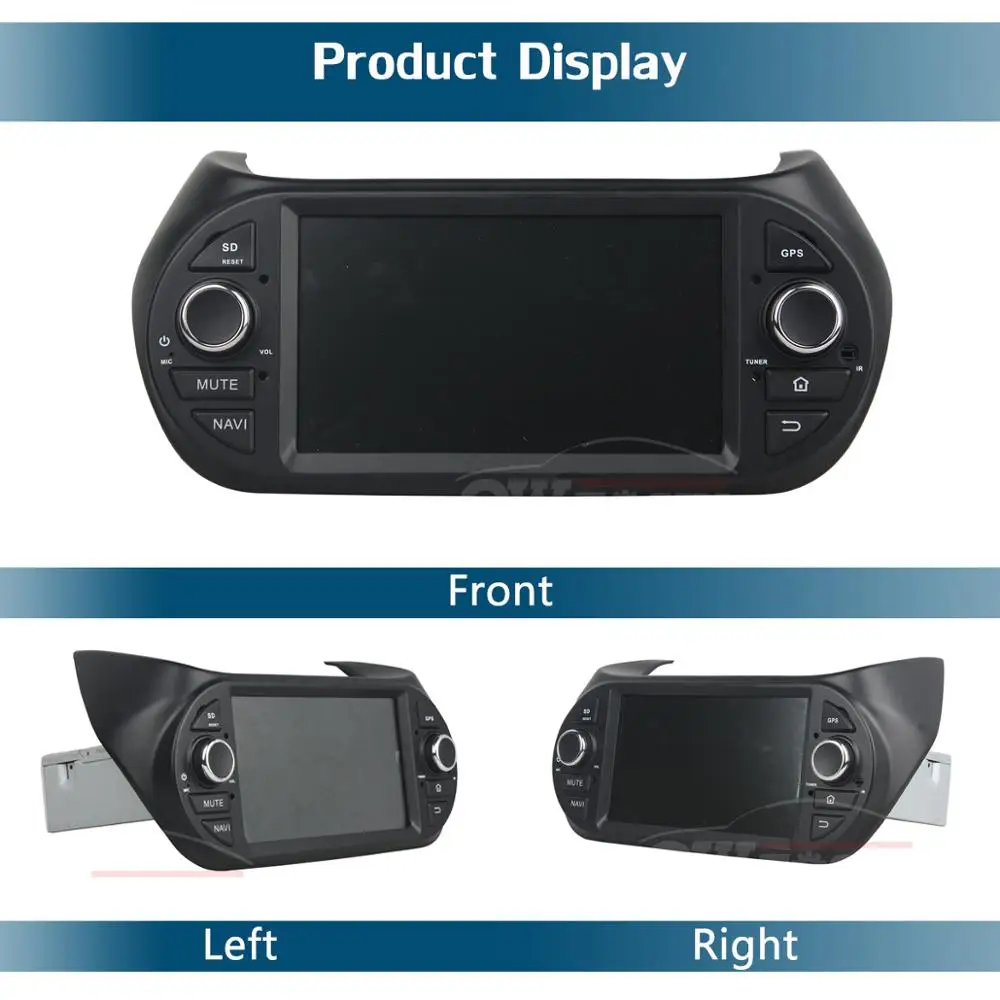 Discount 7"IPS 8Core 4G RAM 64G ROM Android 9.0 Car DVD Radio GPS For Fiat Fiorino Qubo Citroen Nemo Peugeot Bipper 2008-2015 DSP CarPlay 4