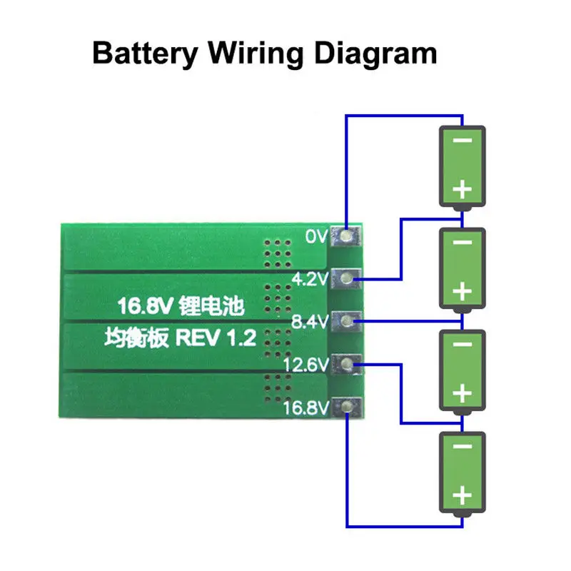 Mayitr 4S 16,8 в 100мА литий-ионный аккумулятор 18650 плата BMS PCB защита балансировочная плата для интегральных Схем