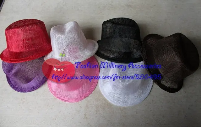 20 шт./лот Sinamay топ шляпа Мини Топ Шляпа Чародей шляпа#6 цветов