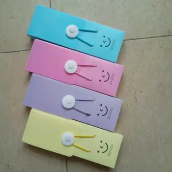 

200PCS creative kawaii cute smile candy colored packaging penalty pencil case pen pouch box for school kids girls student gifts